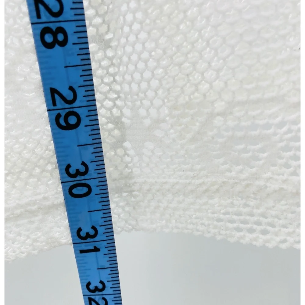 Jordan Taylor‎ Vintage White Netted  Swirl and Star Design Swim Cover-Up - Picture 4 of 7